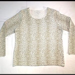 Kim Rogers extra large animal print long sleeve tunic